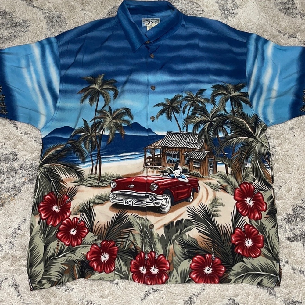 Vintage big dogs Graphic Button Shirt